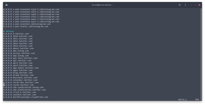 Blocking Social Media and Trackers using a hosts file